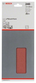 Набор из 10 шлифлистов 115 x 280 mm, 240 2608605327